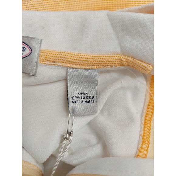 Tehama Womens Hang Em Dry Golf/Tennis Sleeveless Half Zip White/Orange, S - NWT - Picture 7 of 11